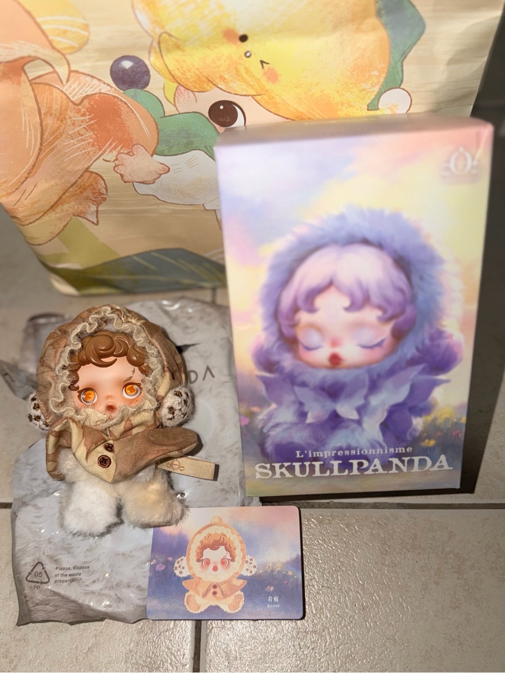 SKULLPANDA L'impressionnisme Series Plush Doll AMBER